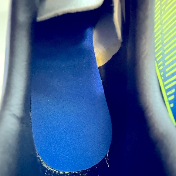 Nike - MercurialX Vortex Iii NJR FG Junior/Youth - Blue & Silver Athletic Cleats - Picture 9 of 12